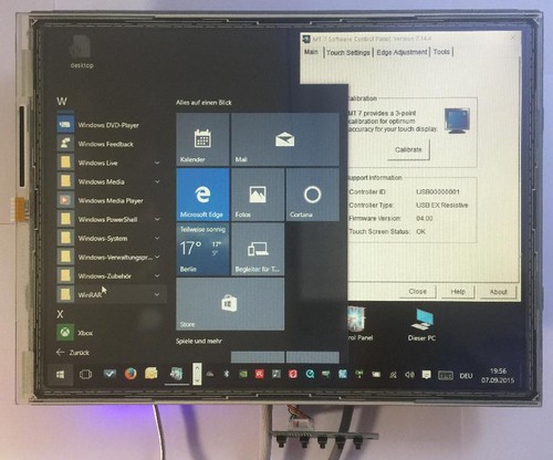 Zoll touchscreen tft lcd - 15,