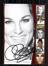 Christina Surer Autogrammkarte Originial Signiert Motorsport + A 247651