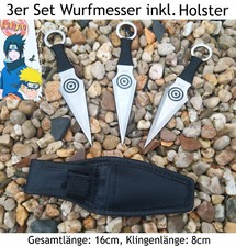 NEU 3er Wurfmesser Kunai Set für Sammler Film Serien Anime Manga Japan Fans