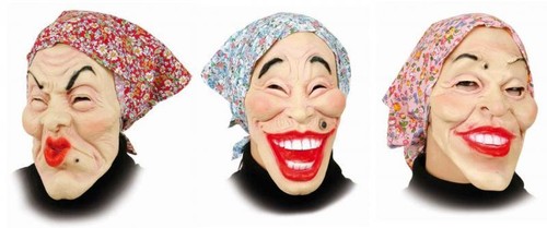 überziehmaske maske alte frau - Überziehmaske,