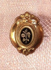 *  BIEDERMEIER Brosche -