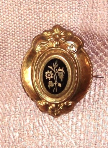 Biedermeier brosche - brosche,