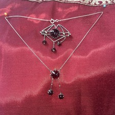 Jugendstil Silber  Kette