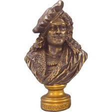 Kleine bronzefarbene Büste