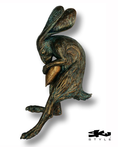Ewige hase skulptur - -,