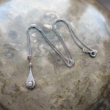 Art Deco Kette Anhänger 585