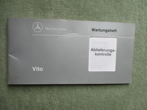 Mercedes benz serviceheft - benz, vito