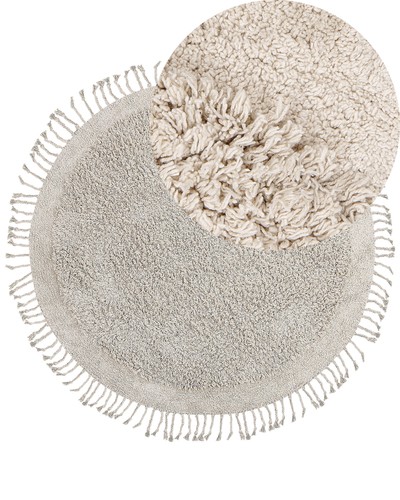 Teppich baumwolle helles beige - baumwolle,
