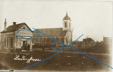 Ledegem Flandern Belgien 1Wk - mit deut. Soldaten vor DE WACHTZAAL