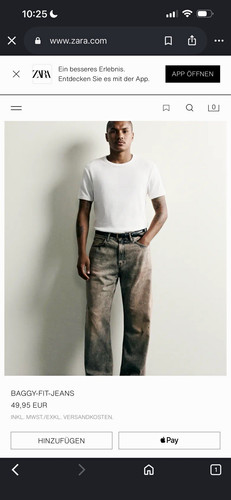 Zara herren jeans relaxed - herren,