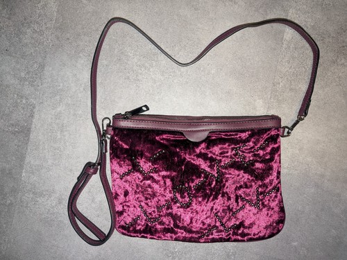 Edle samt crossbody tasche - samt,