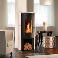 Wamsler Kaminofen Vitus Keramik Weiß Kamin Ofen Holzofen Schwedenofen