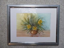 Aquarell Bild mit Rahmen "