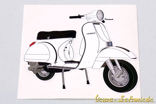 Vespa dekor aufkleber - vespa,