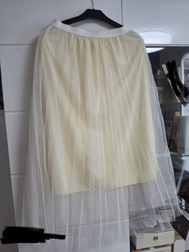 Damen tüllrock beige - beige, a-linie