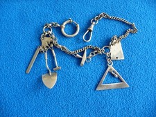 Antike Taschenuhrkette um 1890.