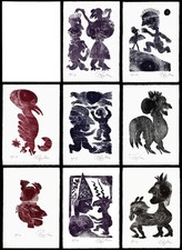 Simon, Mappe mit 10 signierten