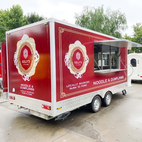 Food truck mit kompletter - truck,