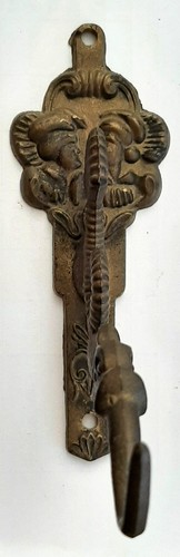Dekorativer messing wandhaken - dekorativer, messing-wandhaken