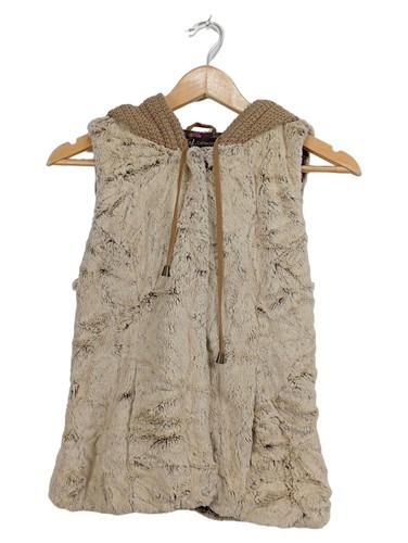 Zara fellweste kapuze beige - zara,
