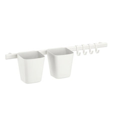 IKEA SUNNERSTA Haken 4 St Küchenhaken 2 Behälter Küchenleiste Küchenrollenhalter
