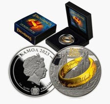 The Lord of The Rings - Silbermünze 2023  Samoa   - Neu/OVP - Herr  der Ringe