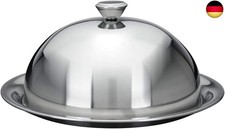 Koopmann International Speiseglocke mit Teller - 24 cm - Tellerglocke -