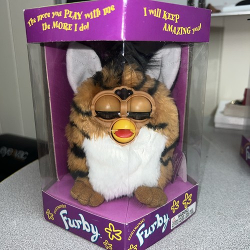 Furby orange black with mane - furby,