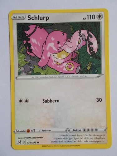 Pokemon karten 138 196 - pokemon, schlurp