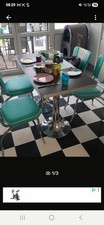 American Diner Esszimmer, 4 Stühle, ein Tisch