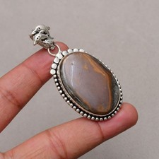 Mud Crack Fossil Gemstone 925