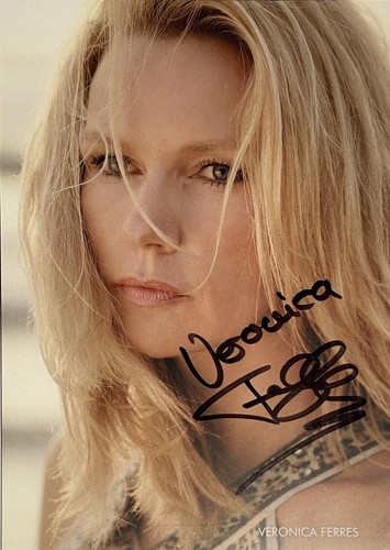 Veronica ferres signiert karte - ferres,