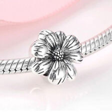 Charm Stopper Ring Blume 925 Silber  - Anhänger Passt auch für Pandora Armband