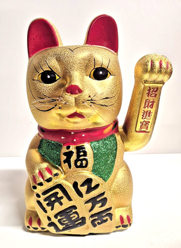 Winkekatze maneki neko gold - neko,