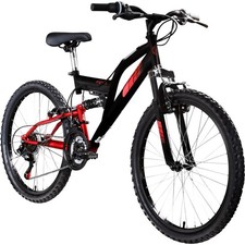 24 Zoll Fahrrad Shimano 18 Gang Kinderfahrrad Jungen Mädchen Mountainbike Fully
