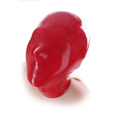 Rot Latex Haube mit