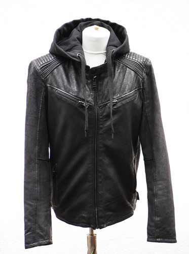 Lederjacke herren schwarz - lederjacke, l