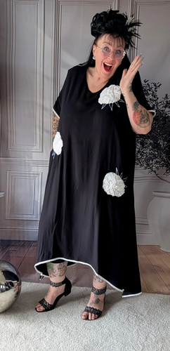 Cng kleid mit aufgenähten - kleid,