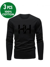 Helly Hansen Emblem T-Shirt 100% Cotton Größe L schwarz Logo ist Bild 2 !!