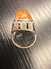 Antiker Silberring mit großem