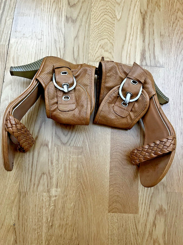Stiefel sandaletten cognac - stiefel-sandaletten,