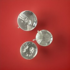 Glaskugeln Deko/Briefbeschwerer klar Luftblasen, Traumkugel Schöne Dekoration