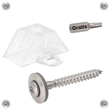 Abstandhalter Trapez 76/18 für Wellplatten+Spenglerschrauben 4,5x45/55 V2A EPDM