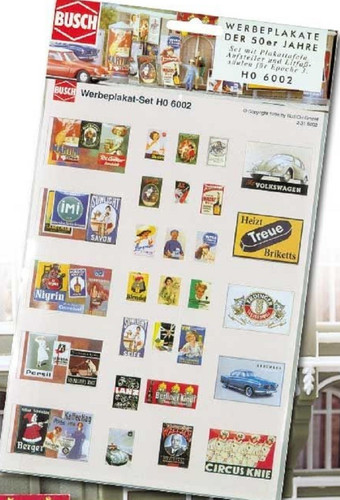 Busch 6002 werbeplakat set - busch,