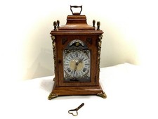 Vintage Tischuhr Kaminuhr John Warmink Wuba Mondphasen Schlüssel Top RAR Sammler