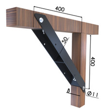 4mm Schwerlast Balkenträger Balkenverbinder Carport Kopfband Winkelverbinder 