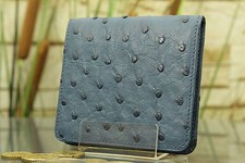Geldbeutel Geldbörse KRALLE, NEU Straußen-Leder Purse ostrich skin NEW 1626