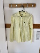 MarcO’Polo Damen Bluse kariert gelb weiß Baumwolle Größe: 38 Sehr Gut!