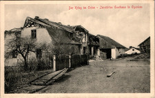 AK GRUSS AUS OSTPREUSSEN OGONKEN ANGERBURG GUMBINNEN ZERSTÖRTES GASTHAUS UM1915