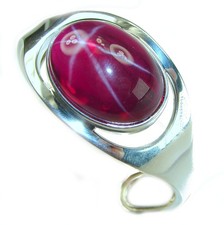 Sterling Silber Stern Rubin